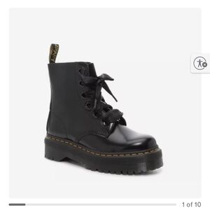 Dr. Martens Shiny Black Combat Boots